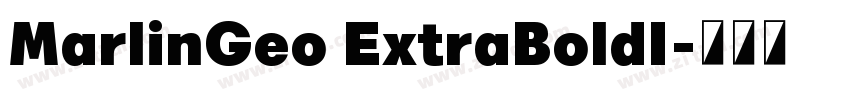 MarlinGeo ExtraBoldI字体转换